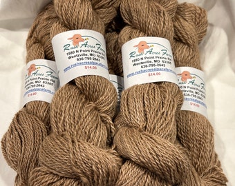 Luxurious Alpaca Yarn - 80% Huacaya - Medium Fawn - 200 Yds. - 2.3 Ounce Skein