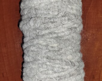 Silver Gray 100% Huacaya Alpaca Rug Yarn - 100yds.