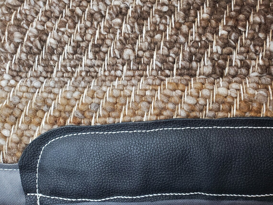 Alpaca Saddle Pad With Genuine Leather Accents Etsy