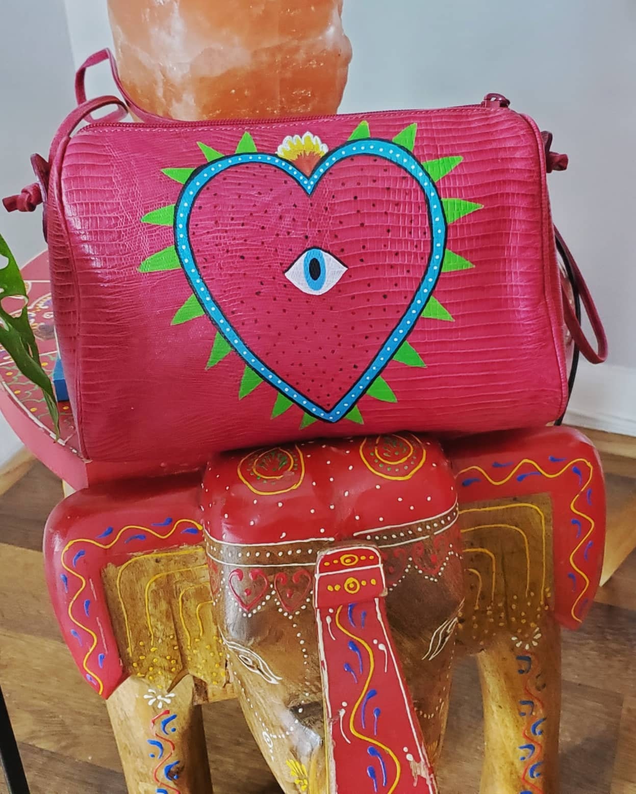 Hand Painted All Seeing Eye Purse Etsy