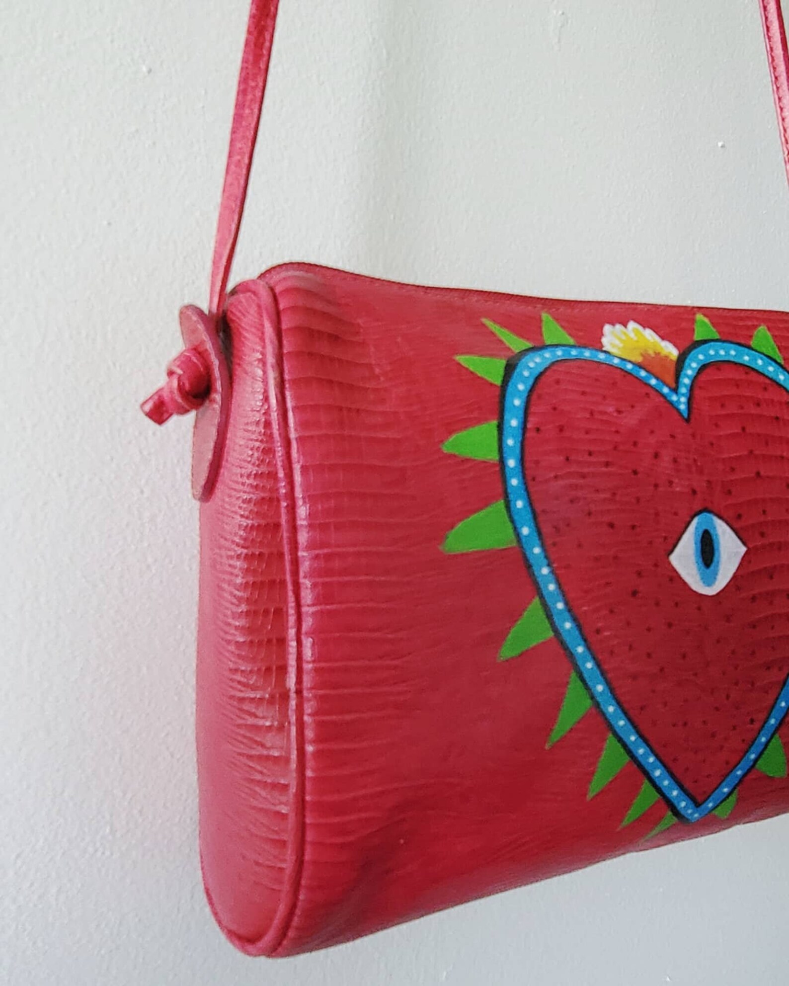 Hand Painted All Seeing Eye Purse Etsy