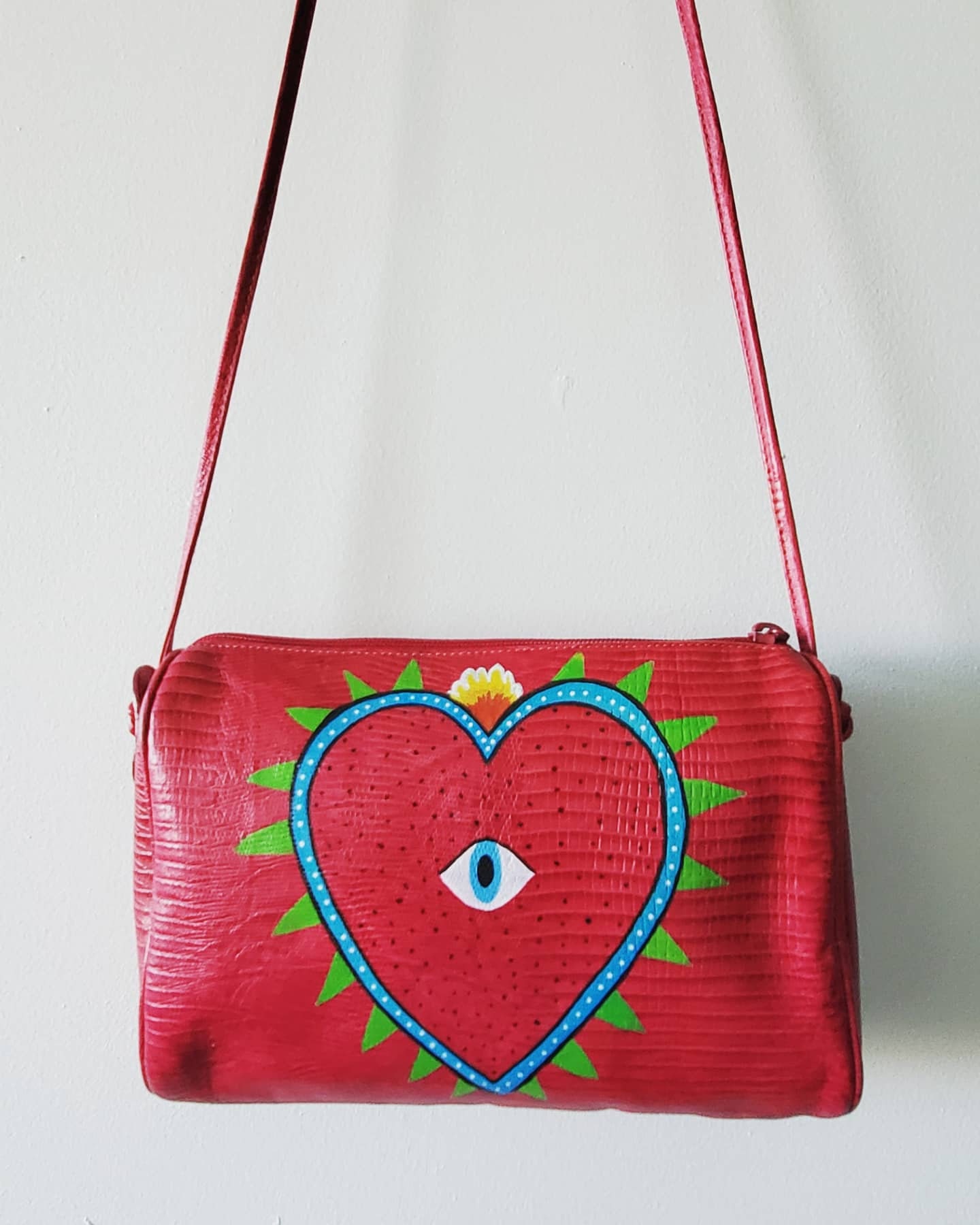 Hand Painted All Seeing Eye Purse Etsy