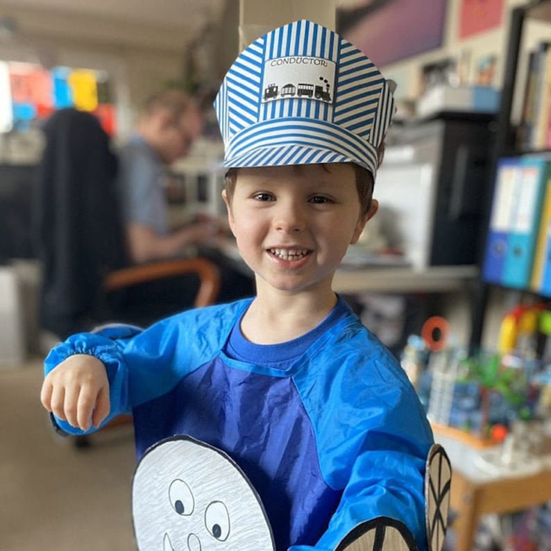 Printable Train Conductor's Hat | Community Helper Dramatic Play Prop ...