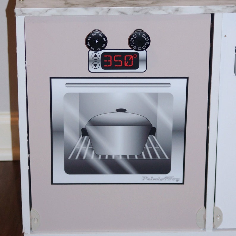 VINYL Printatoy Stove Dramatic Play Kitchen Decals Oven Etsy