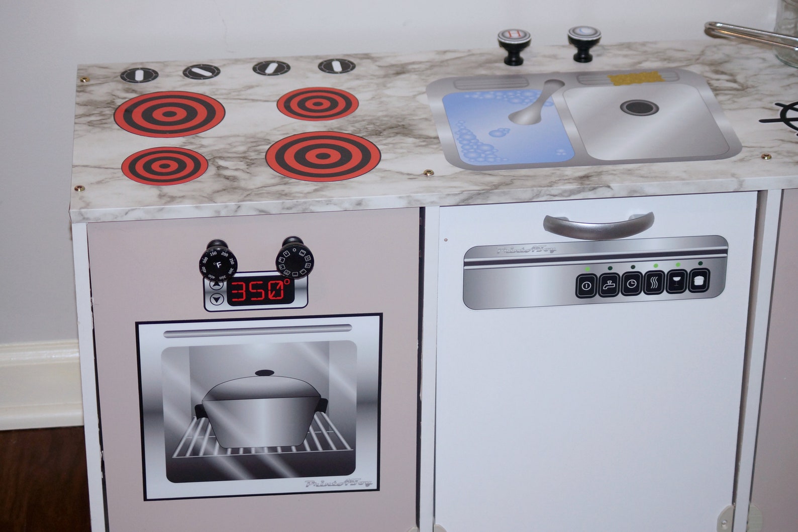 VINYL Printatoy Dramatic Play Kitchen Decals. Stove Etsy