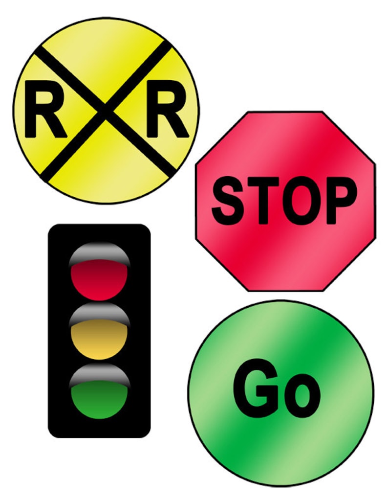 Electronic Down load Established of 18 Printable Street Symptoms graphic regarding Printable Road Signs named Electronic Obtain Established of 18 Printable Highway Signs or symptoms