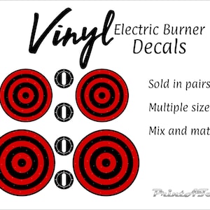 Vinylstickers elektrische brander – speelgoedkeukenstickers