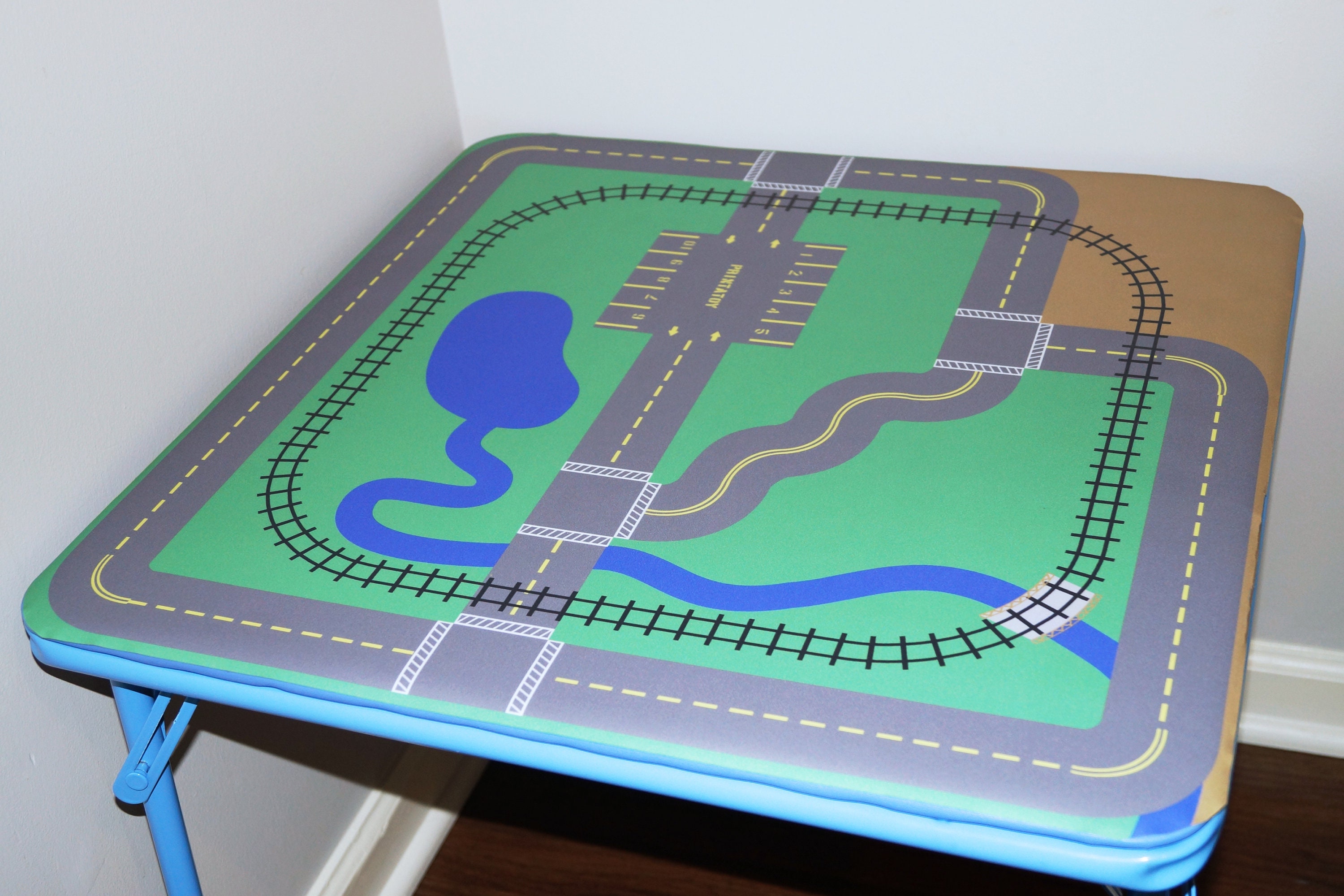VINYL Printatoy 24 Train Table Decal. DIY Toy Car Tabletop Play