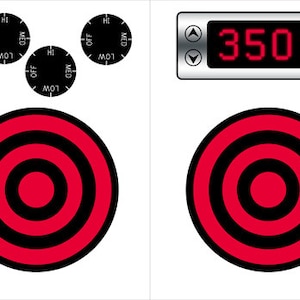DOWNLOAD DIGITALE - PrintAToy Grandi bruciatori elettrici. Decalcomanie per cucina da gioco drammatiche. Adesivi per fornelli per bambini. Progetti fai da te stampabili per fornelli per bambini.