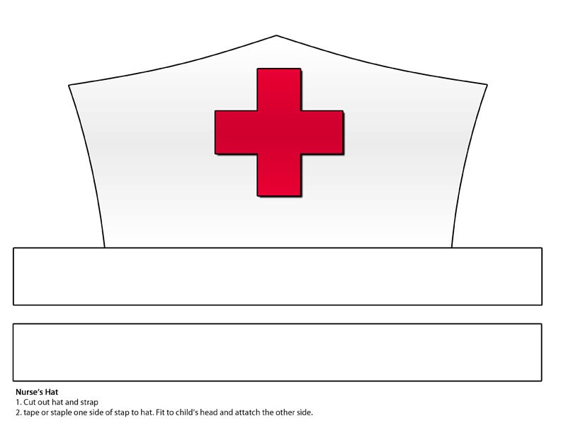 DIGITAL DOWNLOAD Paper Nurse's Hat Printable - Etsy