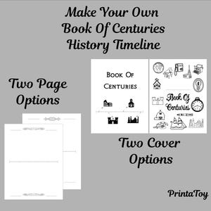 Printable Book of Centuries – Charlotte Mason History Timeline Journal for Kids and Homeschool