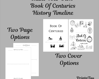 Printable Book of Centuries – Charlotte Mason History Timeline Journal for Kids and Homeschool