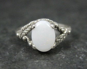 Vintage Sterling Opal Ring NOS Size 5.5