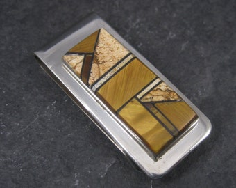 Engraved laying tiger money clip etsy