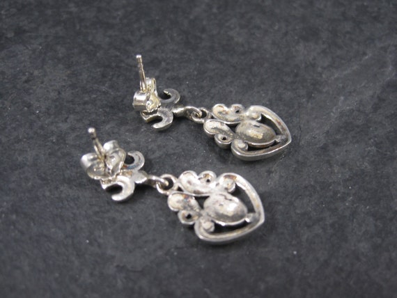 Vintage Sterling Victorian Style Earrings - image 9