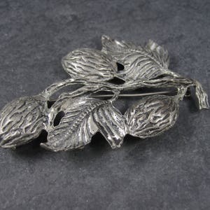 Large Vintage Pot Metal Plant Brooch image 5