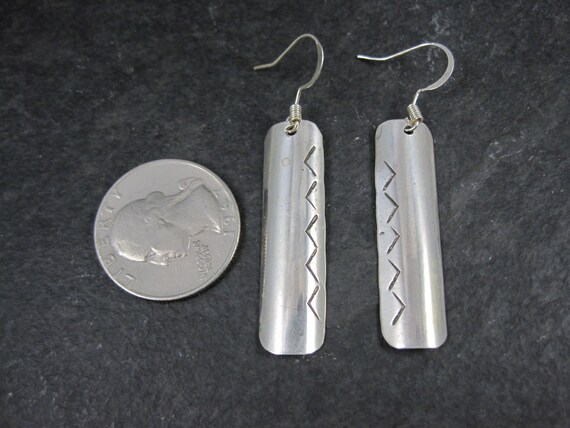 Long Southwestern Sterling Earrings - image 4