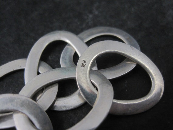 Vintage Sterling Chain Link Earrings - image 8
