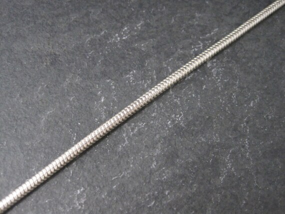 Italian Sterling 3mm Snake Chain Bracelet 7.25 In… - image 3
