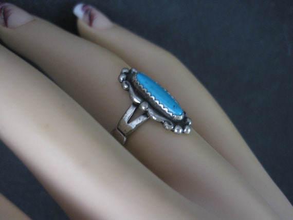 Classic Southwestern Sterling Turquoise Ring - image 6