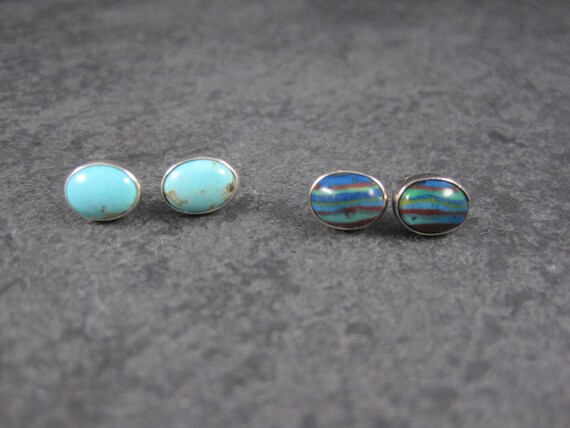 Estate Sterling Silver Interchangeable Earrings |… - image 3