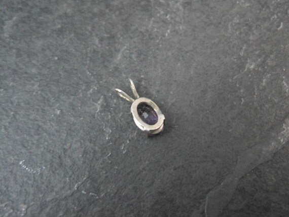 Tiny Oval Amethyst Pendant - image 5