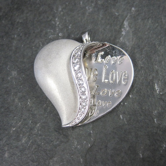 Sterling Silver Love Heart Pendant Ross Simons - image 1