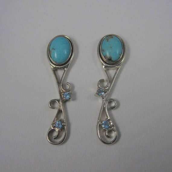 Estate Sterling Silver Interchangeable Earrings |… - image 1