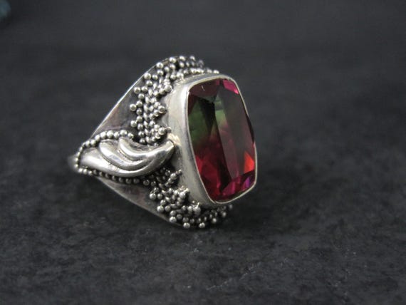 Watermelon Quartz Ring Size 9 - image 2