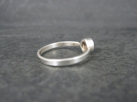 Simple Sterling Garnet Ring Size 9.5 - image 3