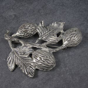 Large Vintage Pot Metal Plant Brooch image 8