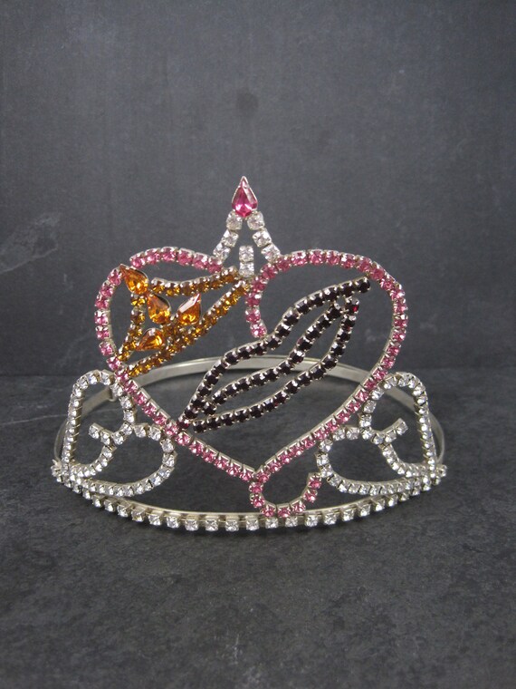 Large 4 Inch Vintage Beauty Queen Pageant Rhinest… - image 3