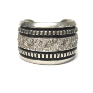 Mens Vintage Navajo Sterling Band Ring Philbert Begay Size 9 image 2