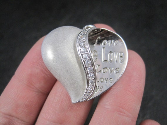 Sterling Silver Love Heart Pendant Ross Simons - image 2