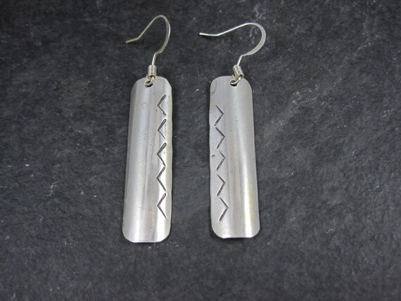 Long Southwestern Sterling Earrings - image 2