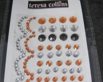 Teresa Collins Haunted Hallows Rhinestone Embellishments Scrapbook Discontinued