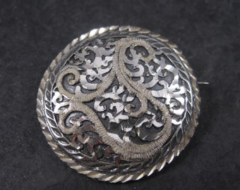 Estate Black Hills Sterling Brooch