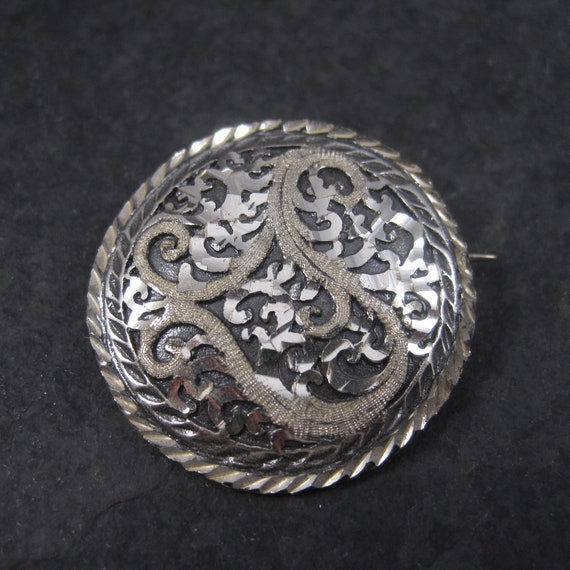 Estate Black Hills Sterling Brooch