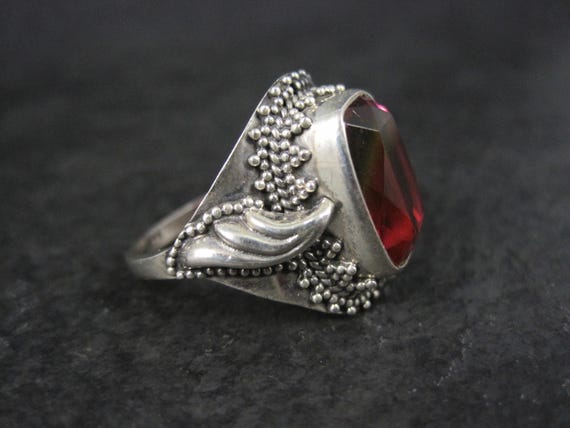 Watermelon Quartz Ring Size 9 - image 3