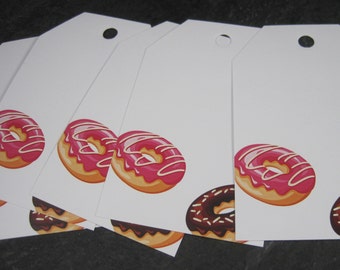 Lot of 5 Donut Gift Tags 2-1/4 x 3-1/2"