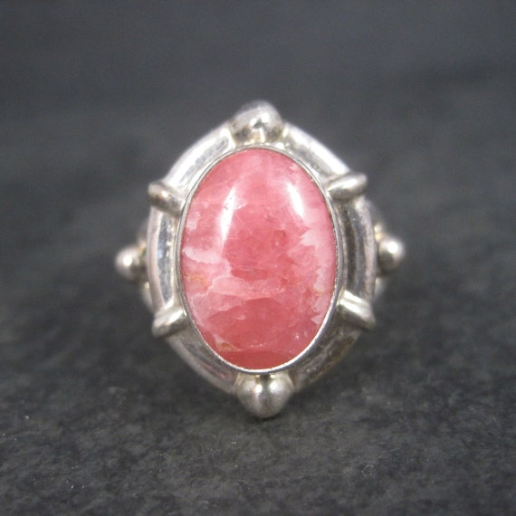 Artisan Sterling Cherry Quartz Ring Size 8