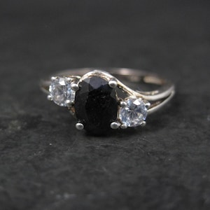 Vintage Sterling Sapphire Ring Size 7