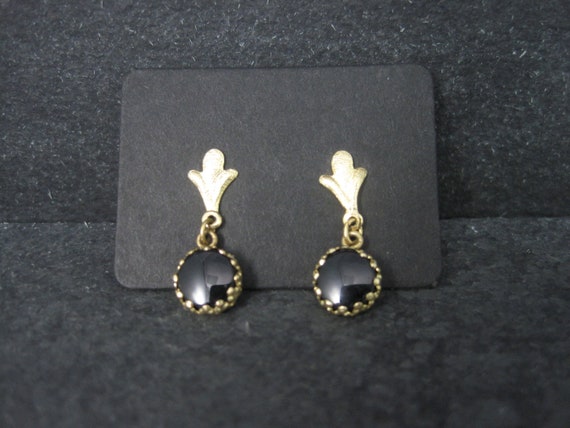 Dainty 14K Onyx Earrings