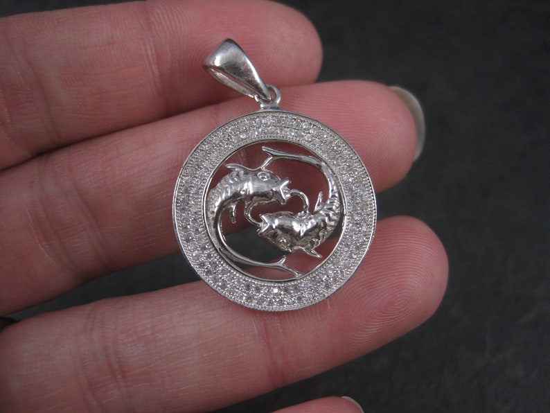 Sterling Zodiac Pisces Pendant