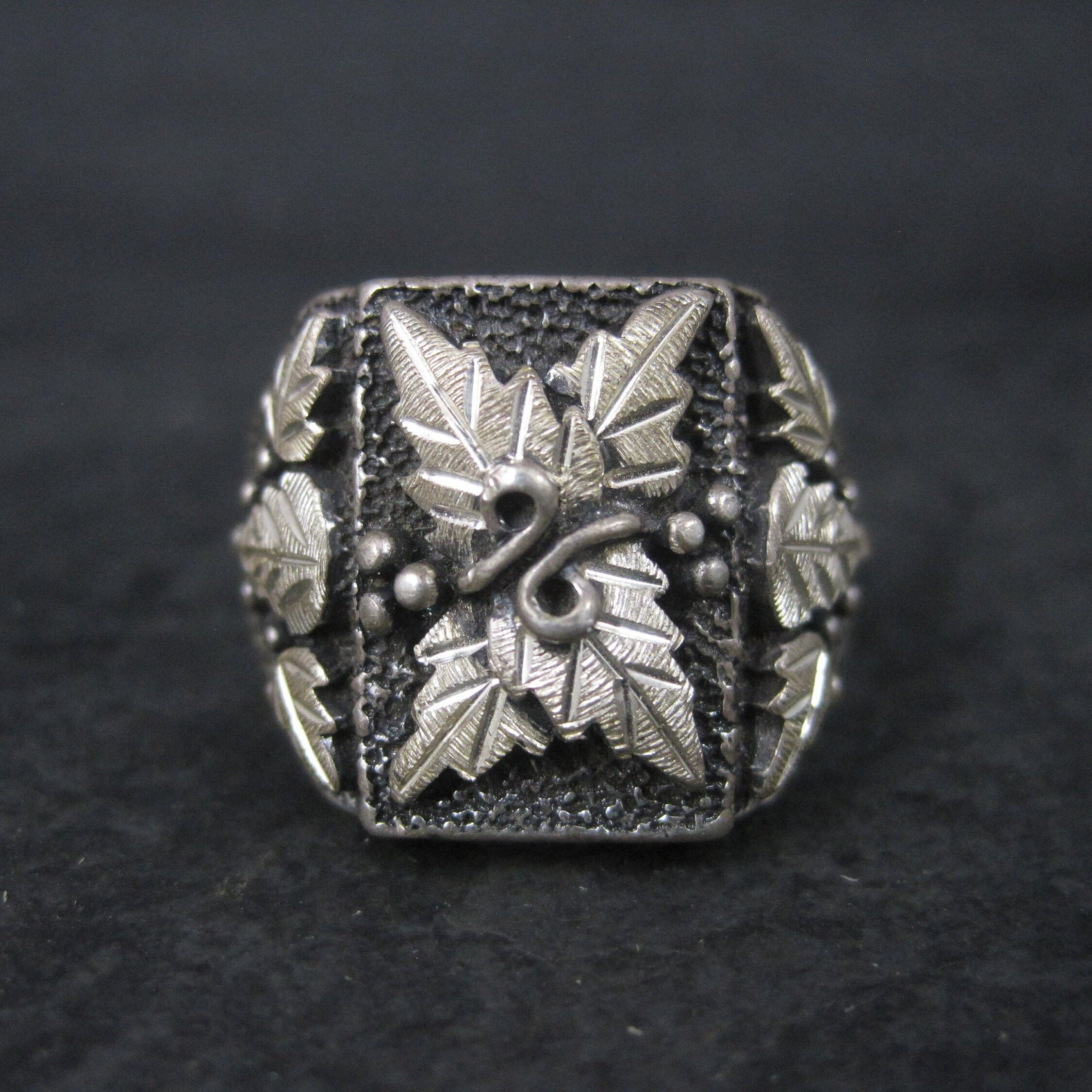 Mens Black Hills Silver Ring Etsy Australia