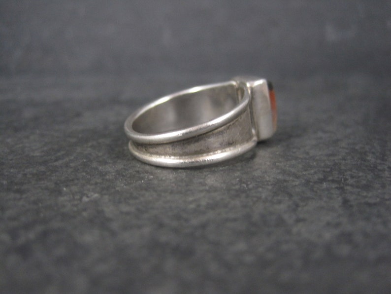 Vintage Sterling Tri Color Gemstone Ring Size 9.5