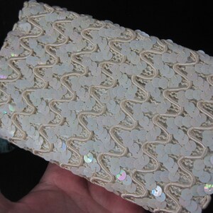 Vintage 50s Satin Sequin Wallet image 8