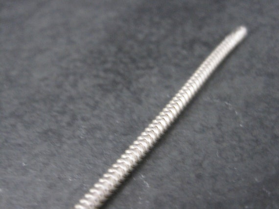 Italian Sterling 3mm Snake Chain Bracelet 7.25 In… - image 6