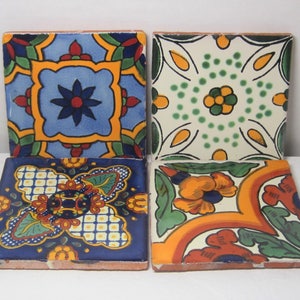 Mexican Tile Drink Coaster Set of 2 image 5