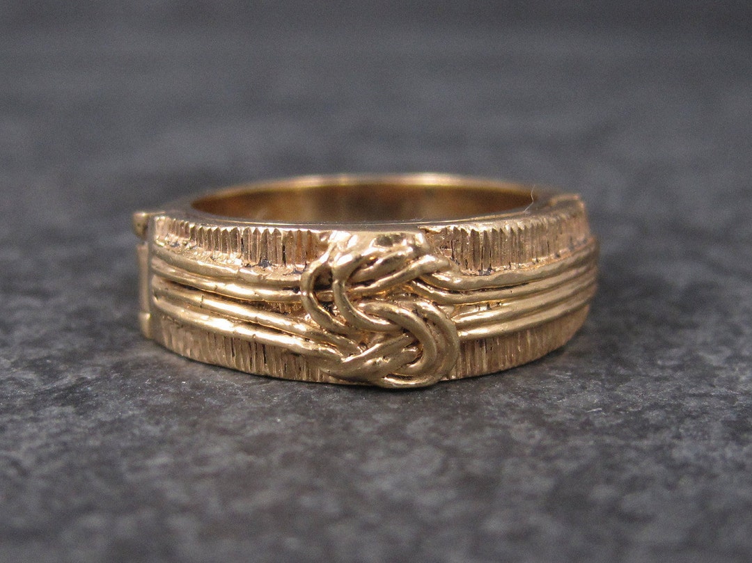 Antique 14K Love Knot Wedding Ring Size 7 Etsy